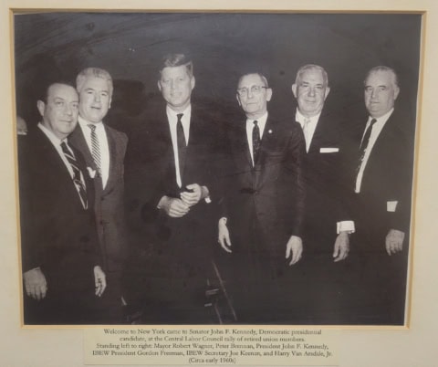 Group photo of industry leaders from the 1960s.