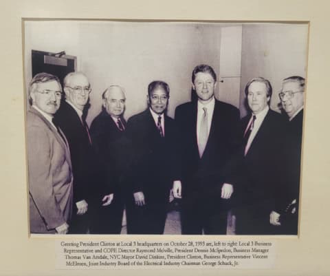 Electrical Industry Board members at a meeting.