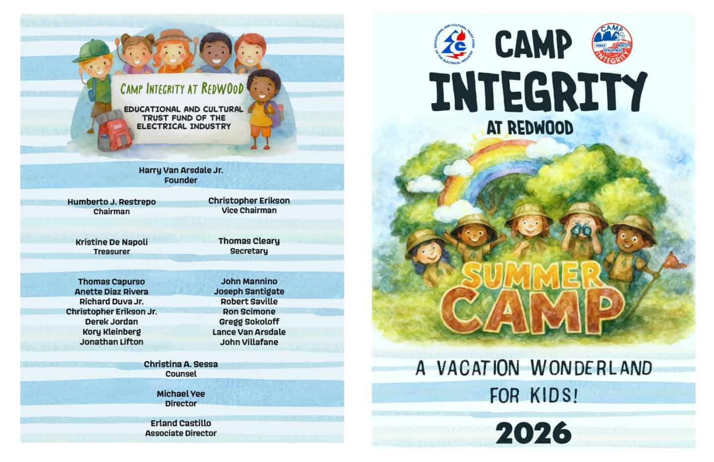 Joint Industry Board of the Electrical Industry at Redwood Summer Camp 2026.