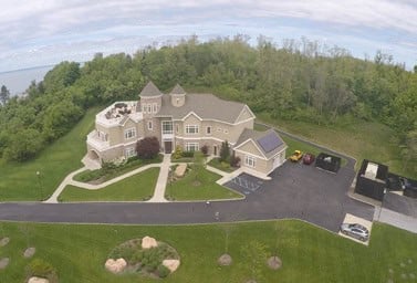 Aerial view of the Joint Industry Board of the Electrical Industry headquarters.